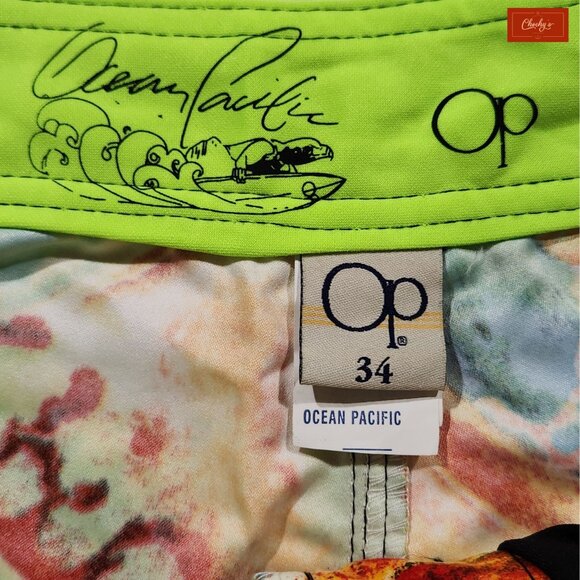 NEW Op Brilliant Colors Swimsuit With Pocket On Right Side SZ 34 (ID47) - Picture 5 of 5